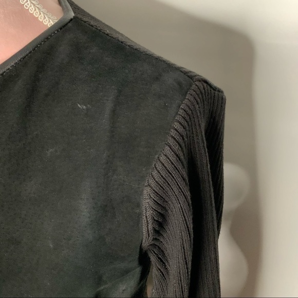 ESCAPADE leather‎ suede and silk gorgeous jacket. - Picture 6 of 14